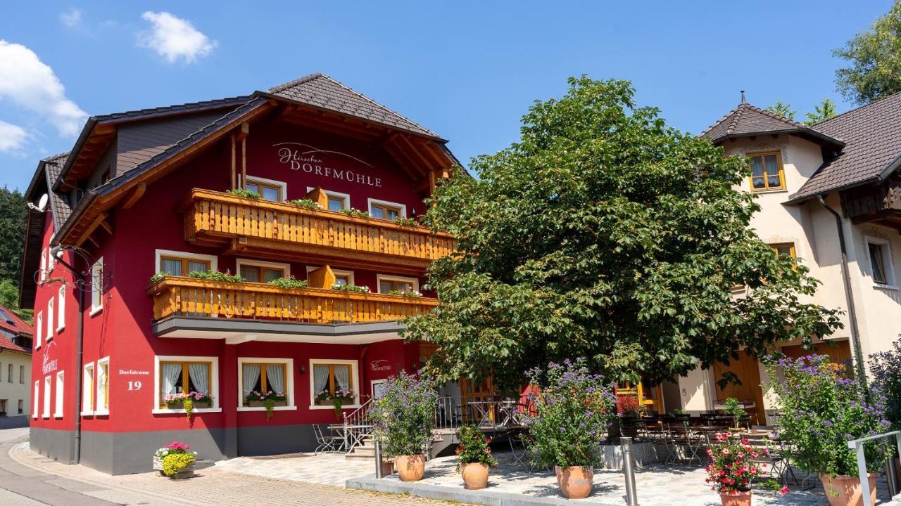 Отель Hirschen-Dorfmuehle Biederbach Экстерьер фото