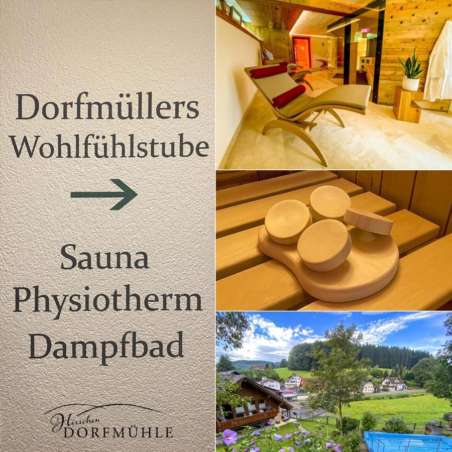 Отель Hirschen-Dorfmuehle Biederbach Экстерьер фото